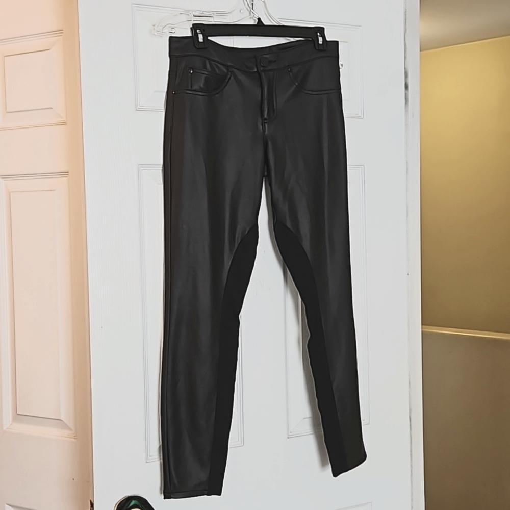 Mossimo black vinyl pants